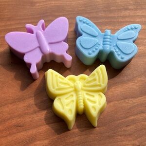 Handmade Goats Milk Soap. Butterflies. Lavender, Lemon, & Coconut